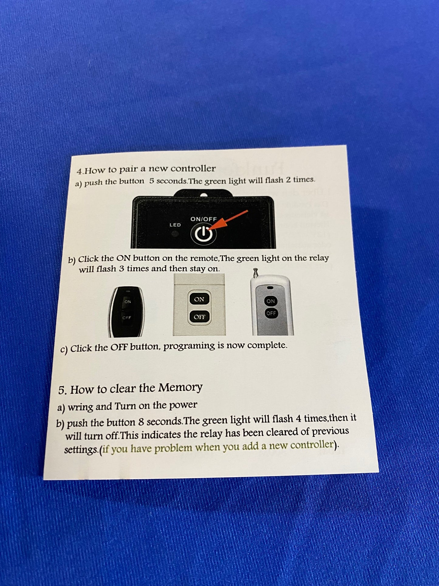 Long Range Replacement Remote