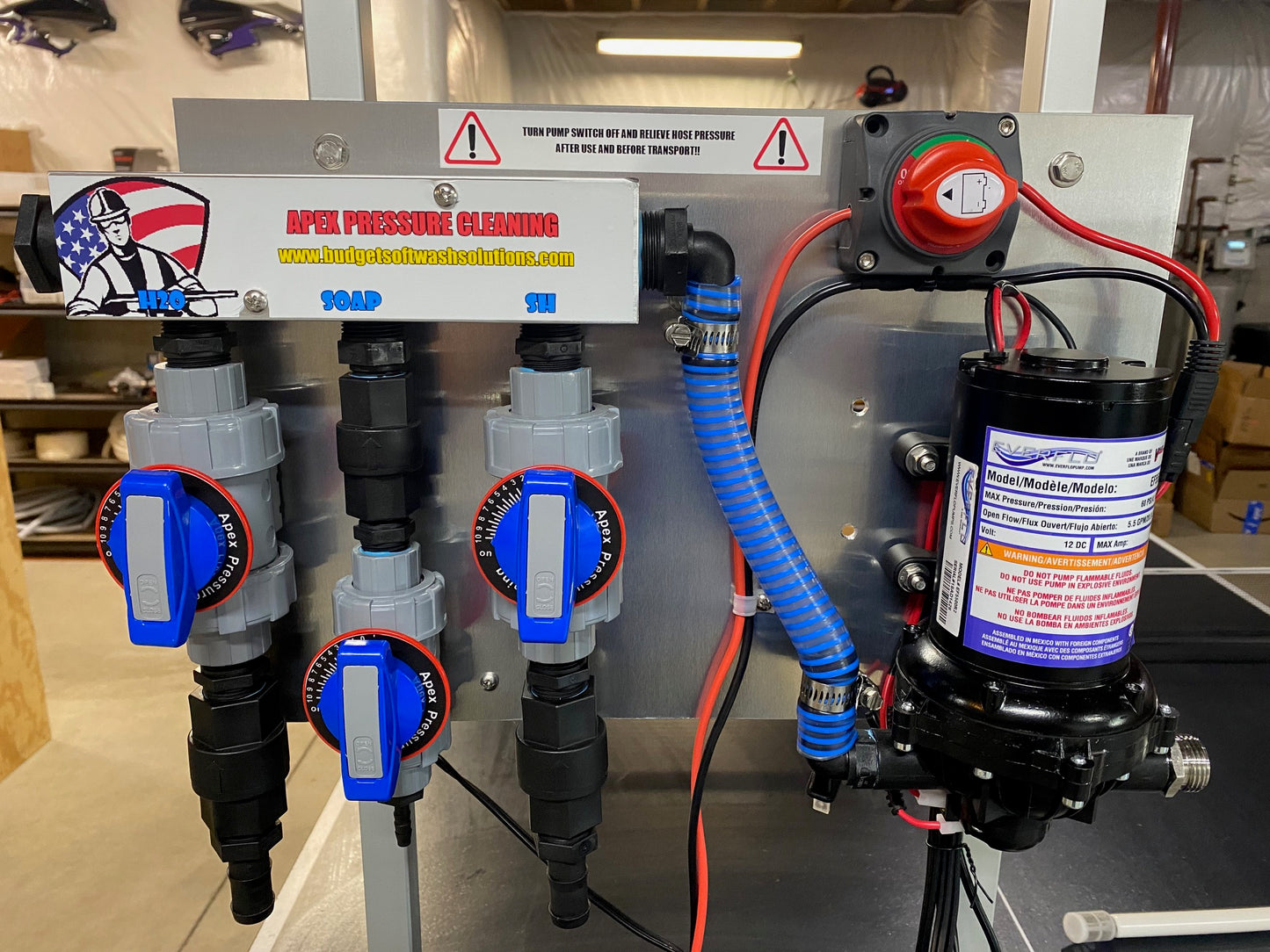 USED - 5.5GPM Gen. 2 Soft Wash System with 3/4" "Big Flo" Proportioner
