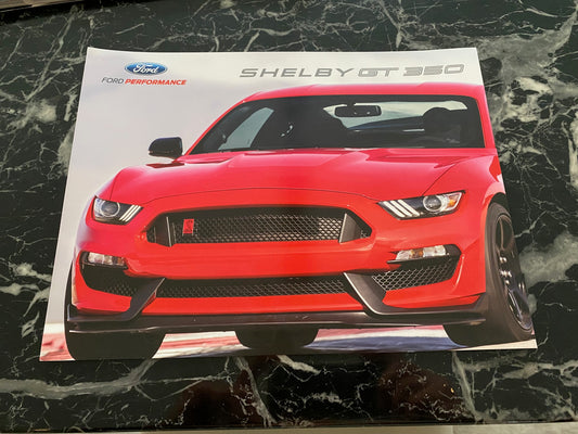 2016 Ford Mustang Shelby GT 350/GT 350R Dealer Brochure