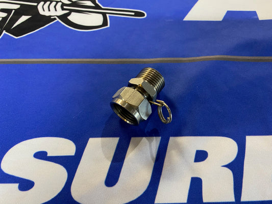 Stainless steel garden hose swivel