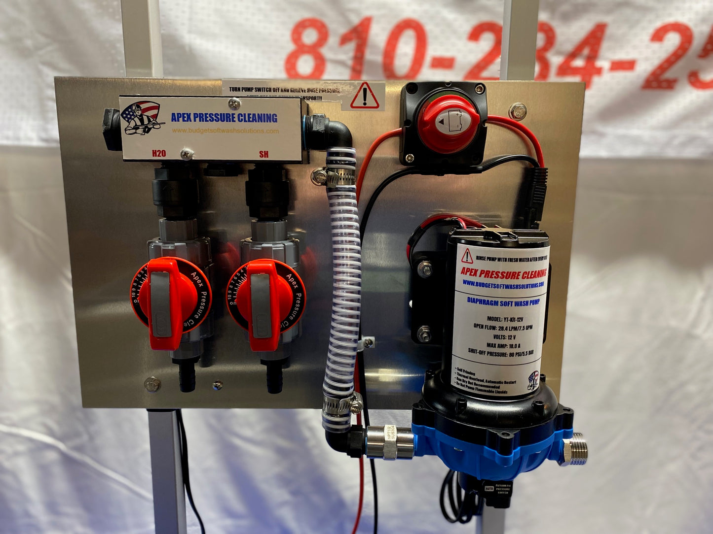 "Inflation Buster" 5.5GPM 12V Soft Wash System