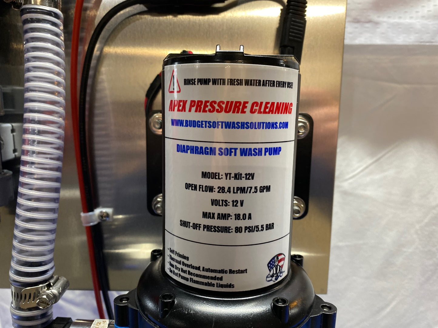 "Inflation Buster" 5.5GPM 12V Soft Wash System